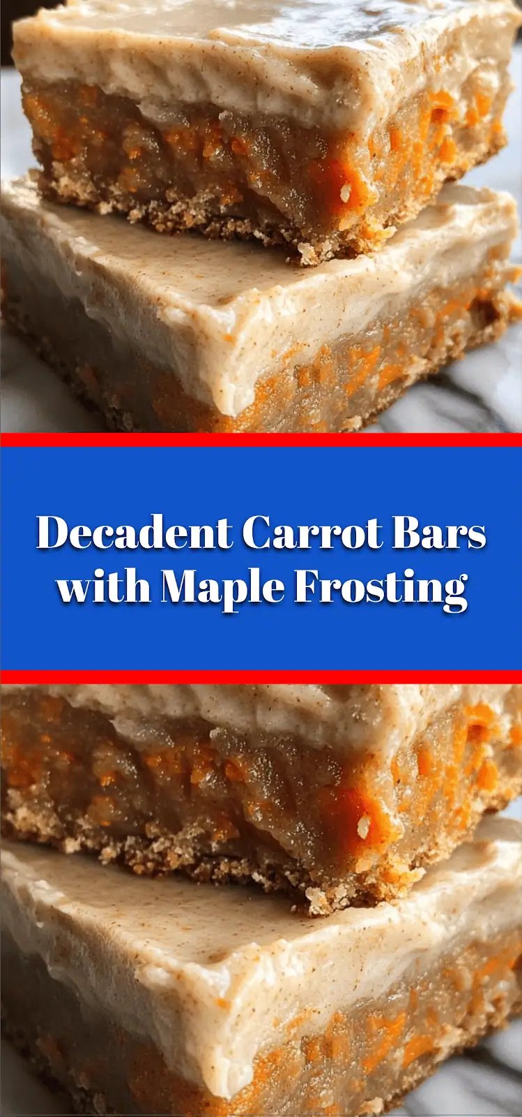 Decadent Carrot Bars with Maple Frosting