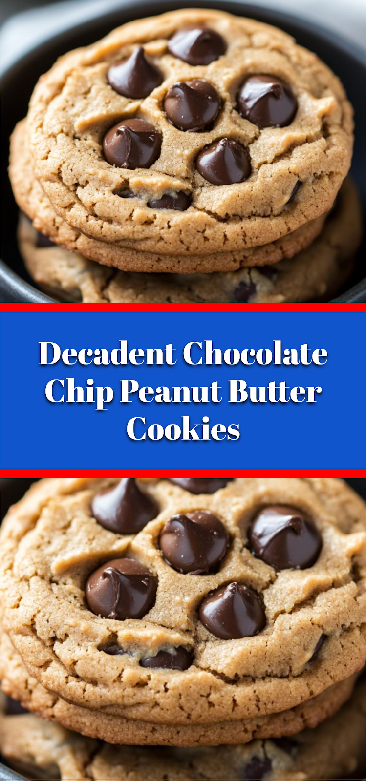 Decadent Chocolate Chip Peanut Butter Cookies