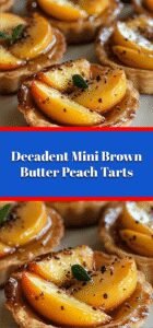 Decadent Mini Brown Butter Peach Tarts