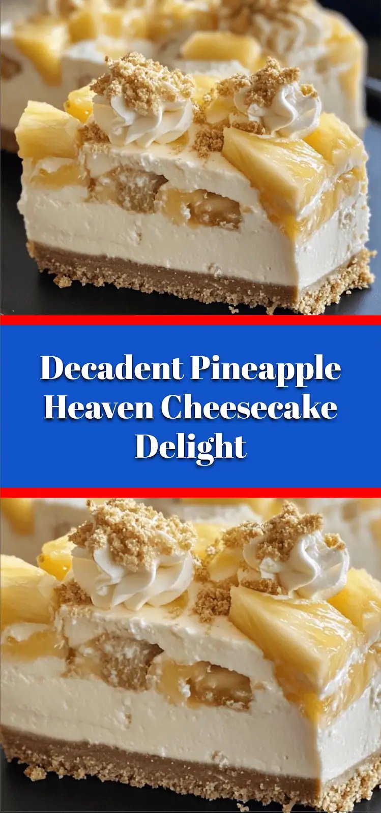 Decadent Pineapple Heaven Cheesecake Delight