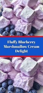 Fluffy Blueberry Marshmallow Cream Delight