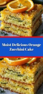 Moist Delicious Orange Zucchini Cake